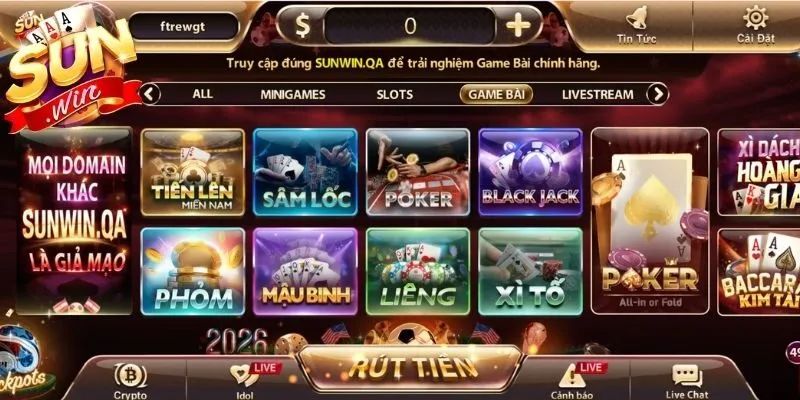 Những điểm đặc trưng trong game bài Sunwin