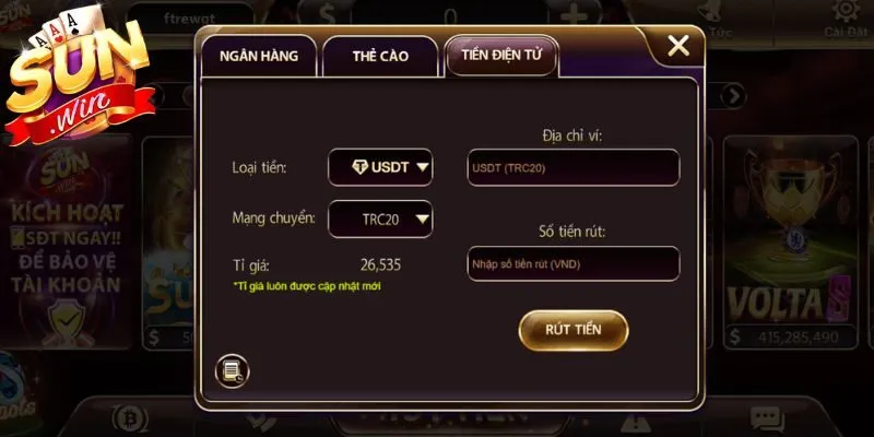 Luôn chú ý đến hạn mức rút mà hệ thống cung cấp