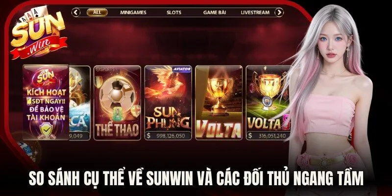 So sánh cụ thể về Sunwin và các đối thủ ngang tầm
